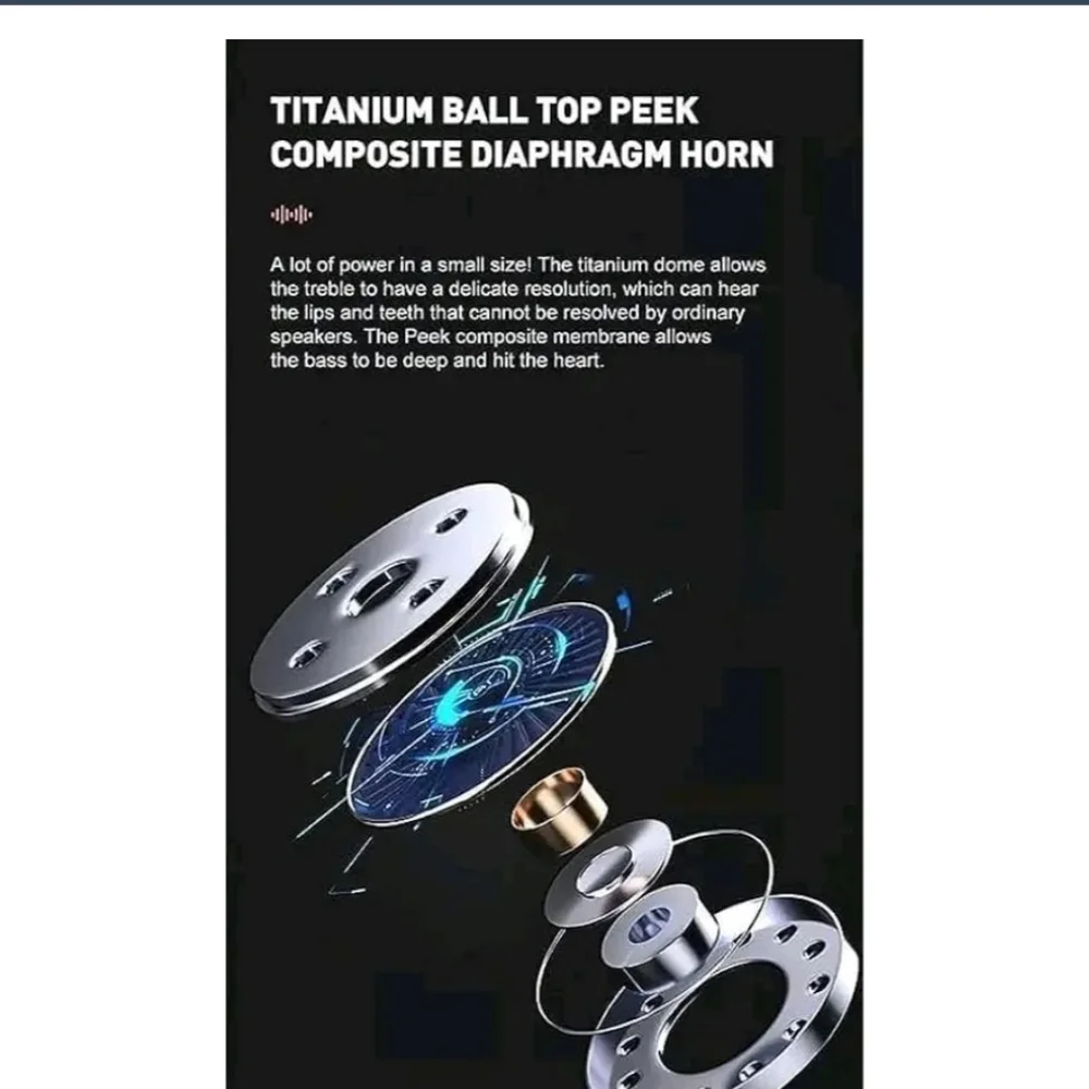 NWT Wireless Earbuds T-12 Max, Transparent Design, Fast Charging, Bluetooth